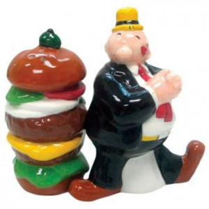 Wimpy And Hamburger Salt And Pepper Shakers