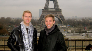 Shane Bitney Crone and Tom Bridegroom pose in Paris. The two vowed to ...