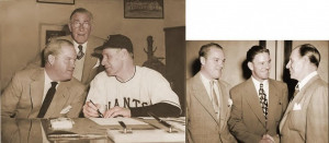 1940-1948: Eddie Brannick , Horace Stoneham , Mel Ott .