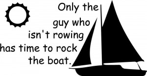 Boat rocking Funny Cute vinyl wall decal quote sticker decor ...
