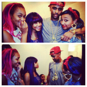 Photo) Big Sean Makes R&B Girl Group Blush