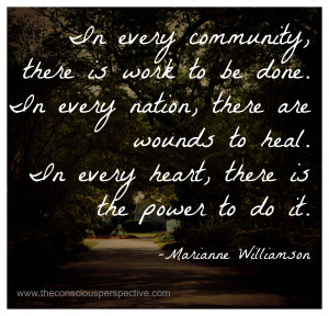 Wisdom Wednesday ~ A Quote from Marianne Williamson