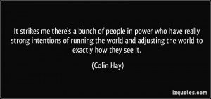 More Colin Hay Quotes