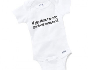 ... Bodysuit Baby Shower Gift Funny Geek Nerd Cute Uncle Niece Nephew