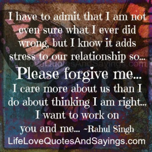 Please Forgive Me Quotes