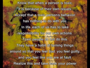 Avoid toxic people