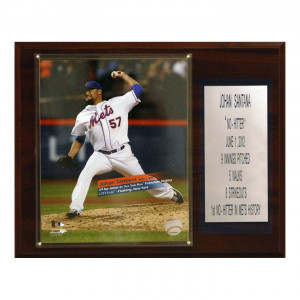 ... Collectables 1215SANTNHIT MLB Johan Santana No-Hitter Player Plaque