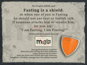 Fasting is a shield… | Islamic Quotes