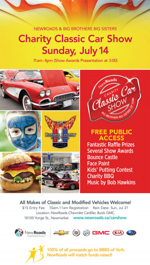 NewRoads Charity Classic Car Show Big Brothers Big Sisters of York