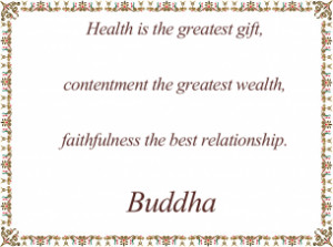 Buddha Health Inspirational Quotes
