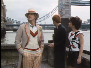 Peter Davison's Doctor lands in London 1984 with Mark Strickson and ...