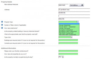 how old the property is, the type of let, whether it is listed or not ...