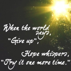 try it one more time