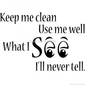 Free-Shipping-keep-me-clean-Toilet-Bathroom-word-saying-Vinyl-Decal ...