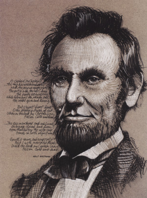 Abraham Lincoln Portrait Poster - My Captain