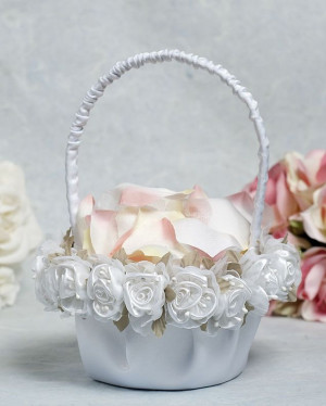 wedding flower girl baskets