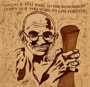 Mahatma Gandhi Quote Painting