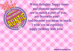 Funny Happy Birthday Wishes for Aunt