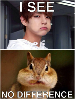 Taehyung and his chubby cheeks ;D ♡ #KPOP #FUNNY