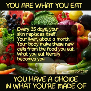 You are what you eat!