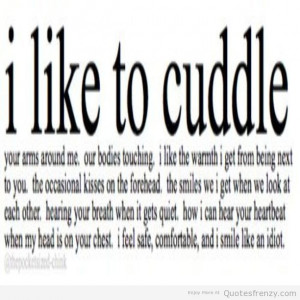 Cuddle Love Quotes