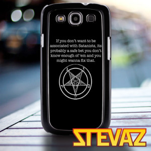 Pentagram baphomet quotes Case for iPhone 4/4s, Iphone 5, Samsung ...