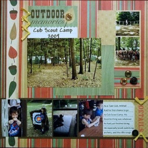 cub scout scrapbook paper
