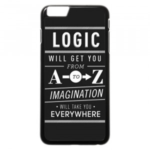 Logic Imagination Quotes iPhone 6 Plus Case