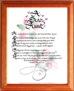 Love My Aunt Poems Aunt poems