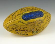 football signed by Fielding H. Yost and numerous other Michigan ...