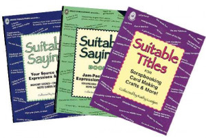 Set of 3 Suitable Sayings and Titles Book Collection