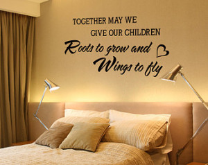 ... to Fly - Family Together Wall Graphic Vinyl Sayings Decal Sticker 160