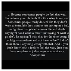 This hit home...it really did. Amazing quote, especially for anyone ...