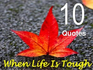 10 Quotes When Life Is Tough!!!