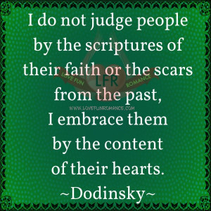 ... people by the scriptures of their faith or the scars from the past