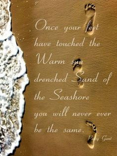 ... the warm sun drenched sand of the seashore you will never be the same
