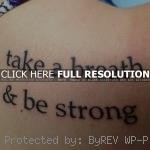 quote strength tattoos, lettering, meaningful quote strength tattoos ...