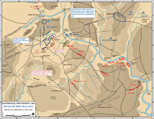 emersonkent.comMap of the First Battle of,