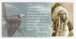 Chief Seattle quote (frame)