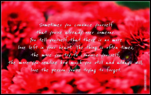 You Convince Yourself That You're Already Over Someone, Picture Quotes ...
