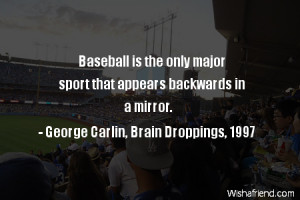 baseball-Baseball is the only major sport that appears backwards in a ...