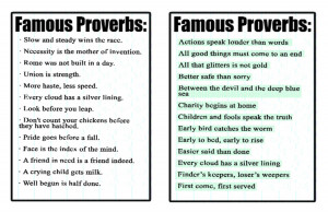 Examples of Proverbs