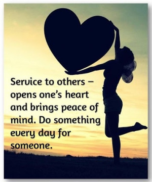 Service to others-