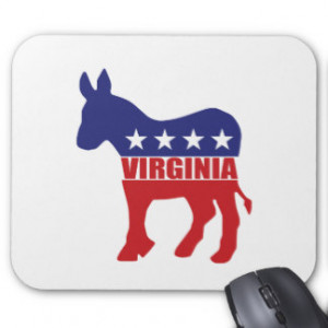 Virginia Democrat Donkey Mouse Pad