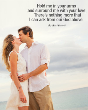 Love Picture Quote - Hold me in your arms