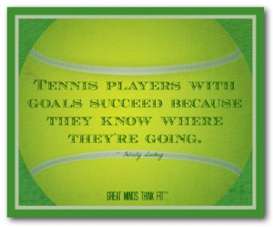 Tennis Poster with Quote #006