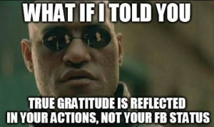 Thanks Morpheus! Being thankful on your facebook is sweet but showing ...