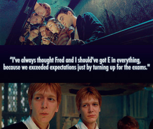 Fred and George Weasley Quotes