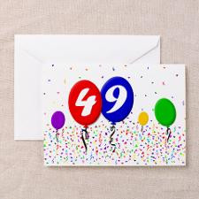 49th Birthday Greeting Card for