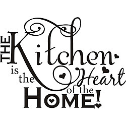 The Kitchen is the Heart of the Home' Vinyl Art Quote